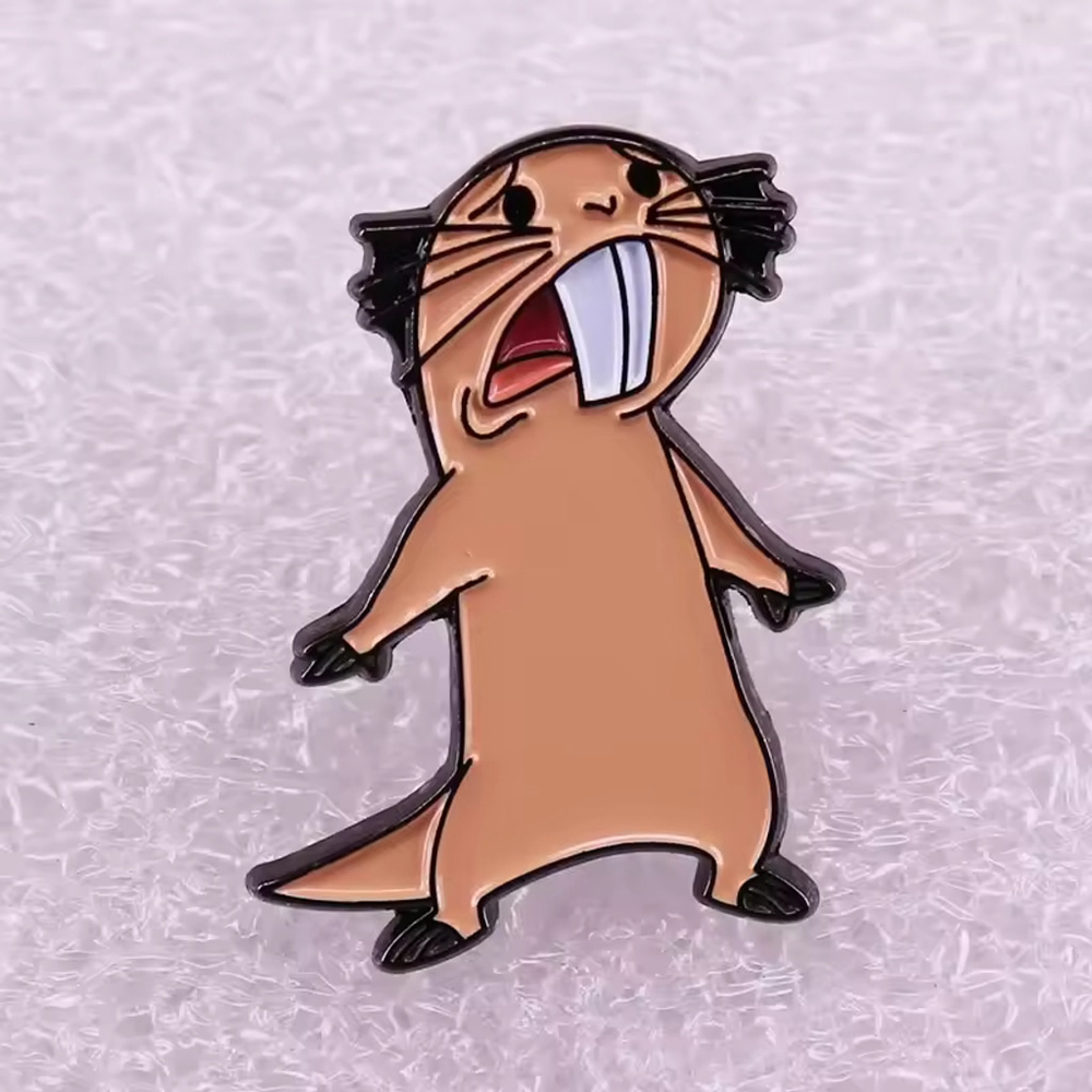 Disney Inspired Kim Possible Cartoon Naked Mole Rat Enamel Pin Gift